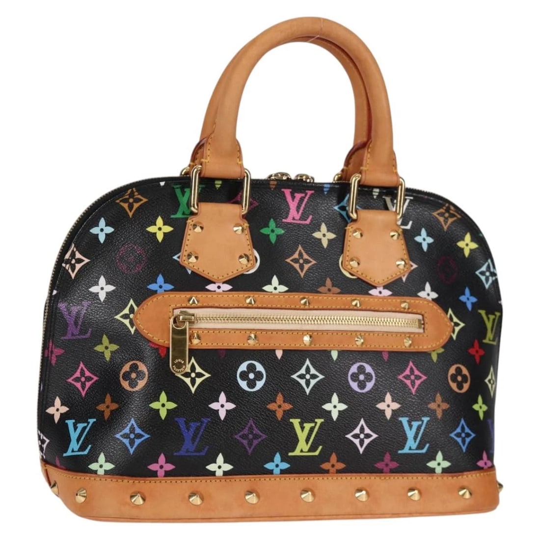 LOUIS VUITTON MONOGRAM MULTICOLOR ALMA HAND BAG BLACK: LOUIS VUITTON Monogram Multicolor Alma Hand Bag Black Brand: LOUIS VUITTON Type: Hand Bag Material: Monogram Multicolor Canvas Color: Black Size: W11.8 x H9.1 x D6.3inch(Approx) Accessories: None
