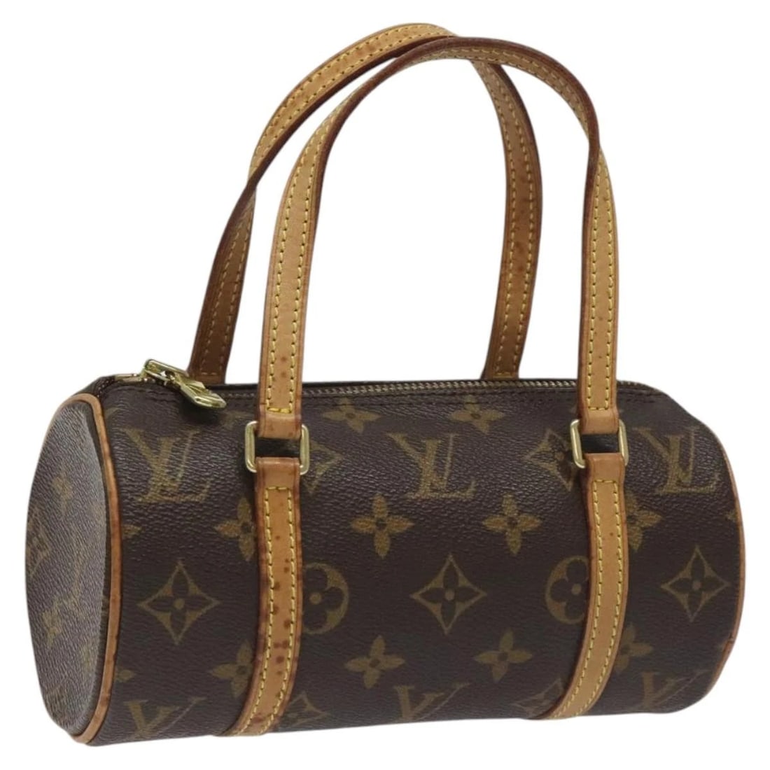 LOUIS VUITTON MONOGRAM PAPILLON 19 HAND BAG: LOUIS VUITTON Monogram Papillon 19 Hand Bag Brand: LOUIS VUITTON Type: Hand Bag Material: Monogram Canvas Color: Monogram Size: W7.7 x H3.9 x D3.9inch(Approx) Accessories: None Accessories