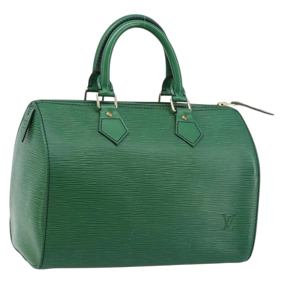 LOUIS VUITTON EPI SPEEDY 25 HAND BAG BORNEO: LOUIS VUITTON Epi Speedy 25 Hand Bag Borneo Brand: LOUIS VUITTON Type: Hand Bag Material: Epi Leather Color: Borneo Green Size: W10.6 x H7.5 x D5.7inch(Approx) Accessories: None Accessorie