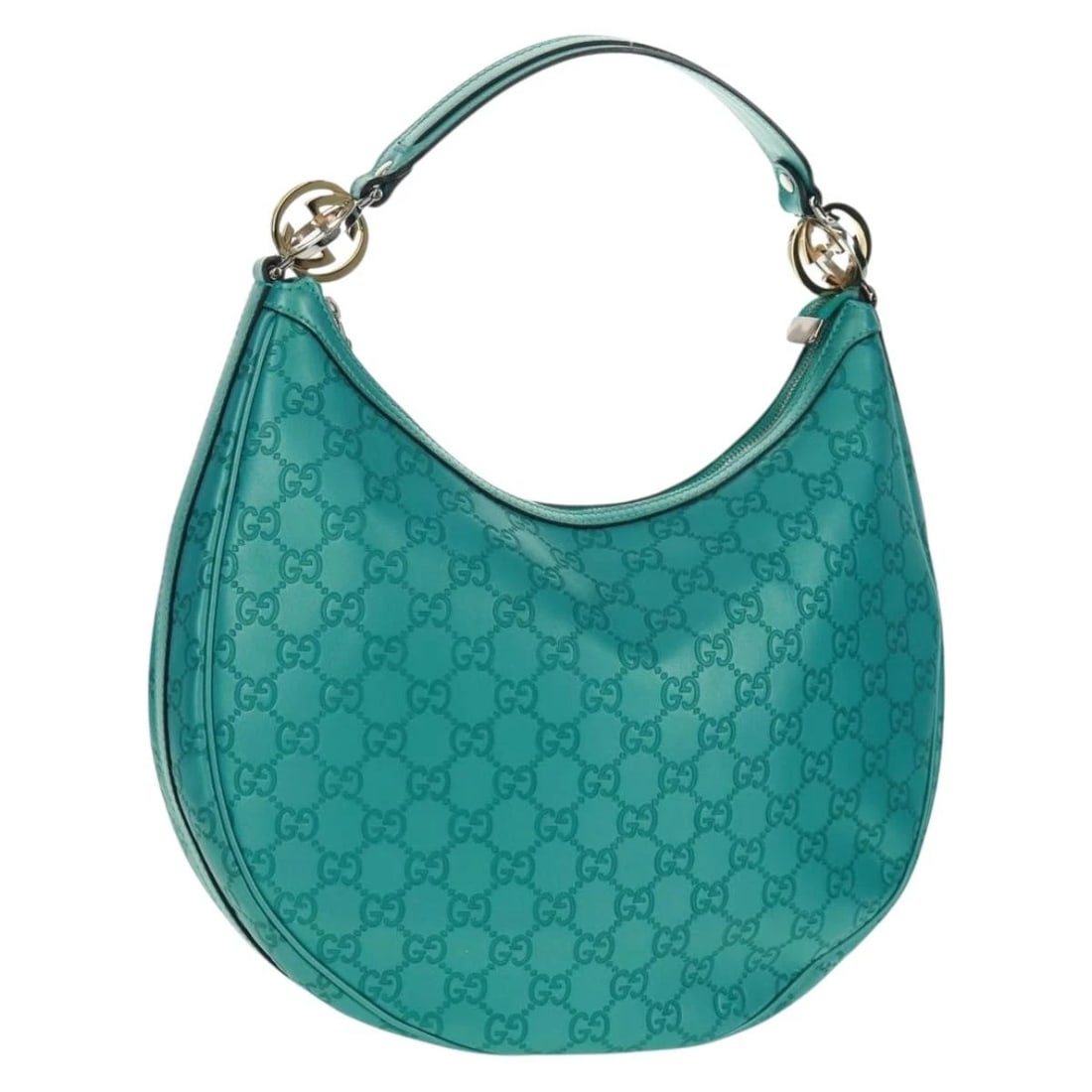 GUCCI GG CANVAS GUCCISSIMA BAG LIGHT BLUE: GUCCI GG Canvas Guccissima Bag Light Blue Brand: GUCCI Type: Shoulder Bag Material: GG Canvas Color: Light Blue/Silver/gold Size: W12.6 x H9.4 x D4.3inch(Approx) Shoulder Drop:5.5inch(Approx) Acc