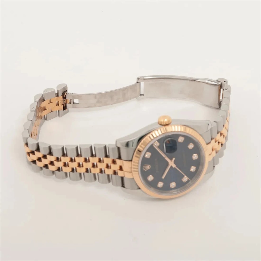 ROLEX DATEJUST PG×SS BLUE ENGRAVED COMPUTER - 4