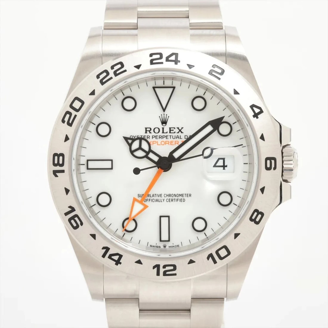ROLEX EXPLORER SS WHITE: Rolex Explorer SS white Brand: Rolex Type: Wristwatch Material: SS Color: Dial Color White Size: Case:W1.6 x H1.6inch / W42 x H42 Circumference of Wrist:6.7inch / 17 Accessories: None Acce