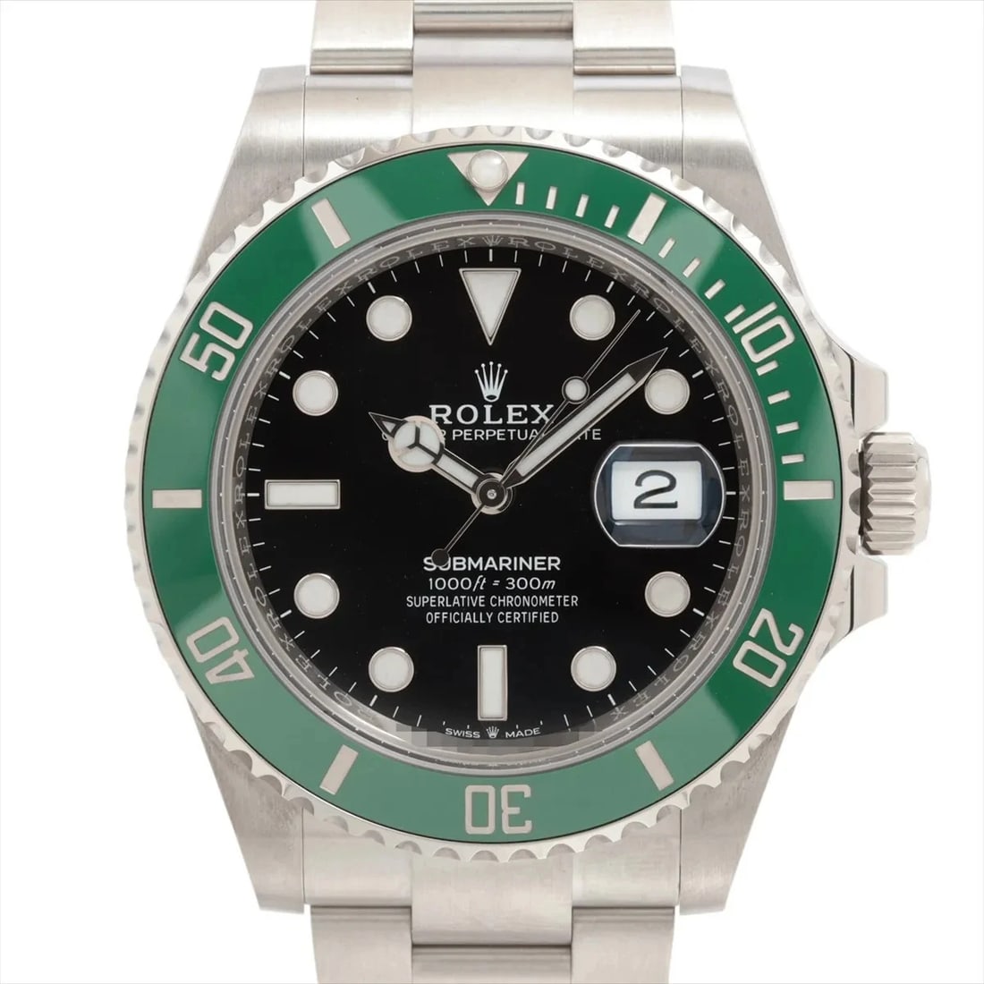 ROLEX SUBMARINER SS BLACK: Rolex SUBMARINER SS black Brand: Rolex Type: Wristwatch Material: SS Color: Dial Color Black Size: Case:W1.6 x H1.6inch / W41 x H41 Circumference of Wrist:6.3inch / 16.0 Accessories: None