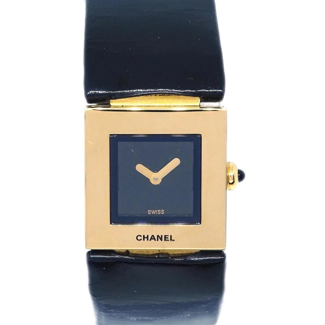 CHANEL WATCH 18KYG BLACK - 2
