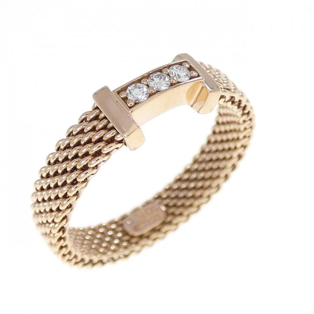 TIFFANY & CO. SOMERSET RING: TIFFANY & Co. Somerset Ring Brand: TIFFANY&Co. Type: Ring Material: 750 Pink Gold, Main Stone/Creation Natural Color: Pink Gold Size: US 5 Accessories: None Accessories Notice: When purcha