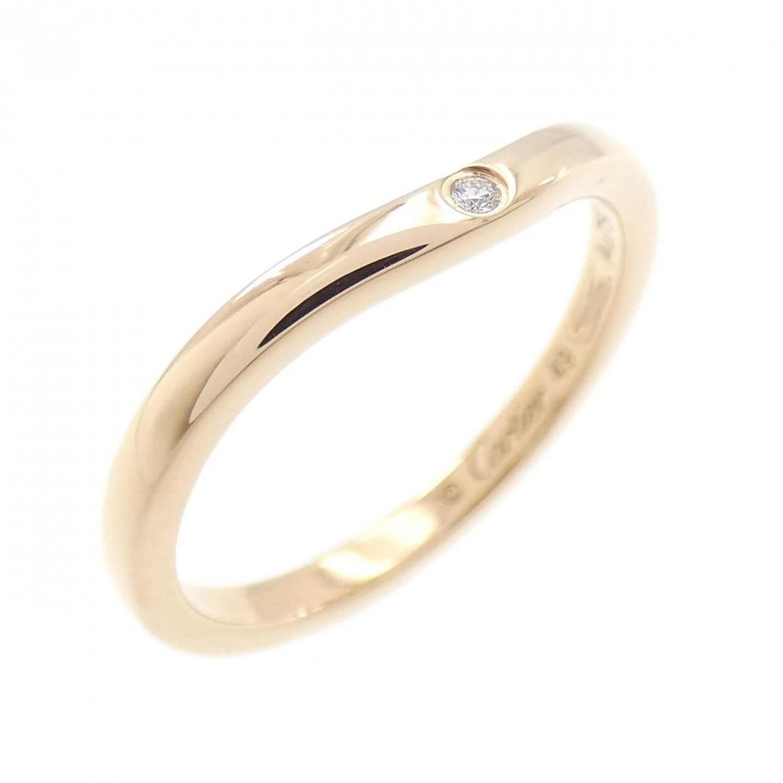 CARTIER BALLERINA 3-PIECE RING: Cartier Ballerina 3-Piece Ring Brand: CARTIER Type: ring Material: 750 Pink Gold, Main Stone/Creation Natural Color: Pink Gold Size: US 5.25 Accessories: None Accessories Notice: When