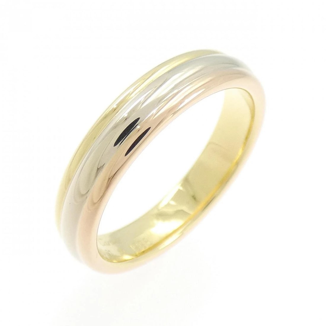 CARTIER THREE-COLOR WEDDING RING: Cartier Three-Color Wedding Ring Brand: CARTIER Type: ring Material: 750 Yellow Gold/750 White Gold/750 Pink Gold, Color: None Size: US 11.25 Accessories: None Accessories Notice: When