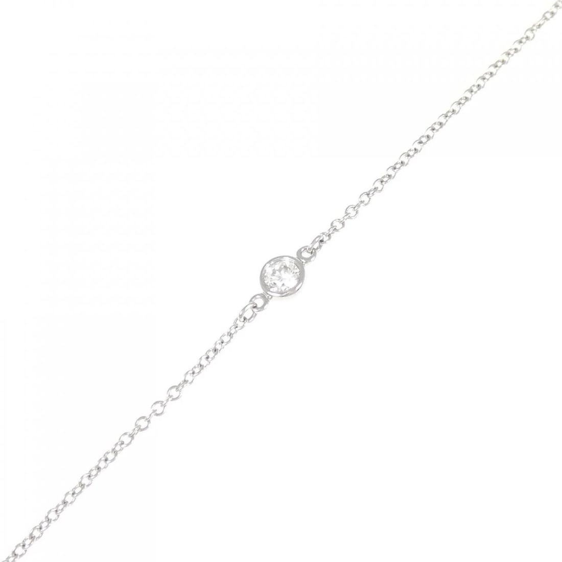 TIFFANY & CO. BY THE YARD BRACELET: TIFFANY & Co. By the Yard Bracelet Brand: TIFFANY&Co. Type: bracelet Material: Platinum950, Main Stone/Creation Natural Color: Platinum950 Size: 16cm Actual Size Diameteraround: 3.8mm Accessories