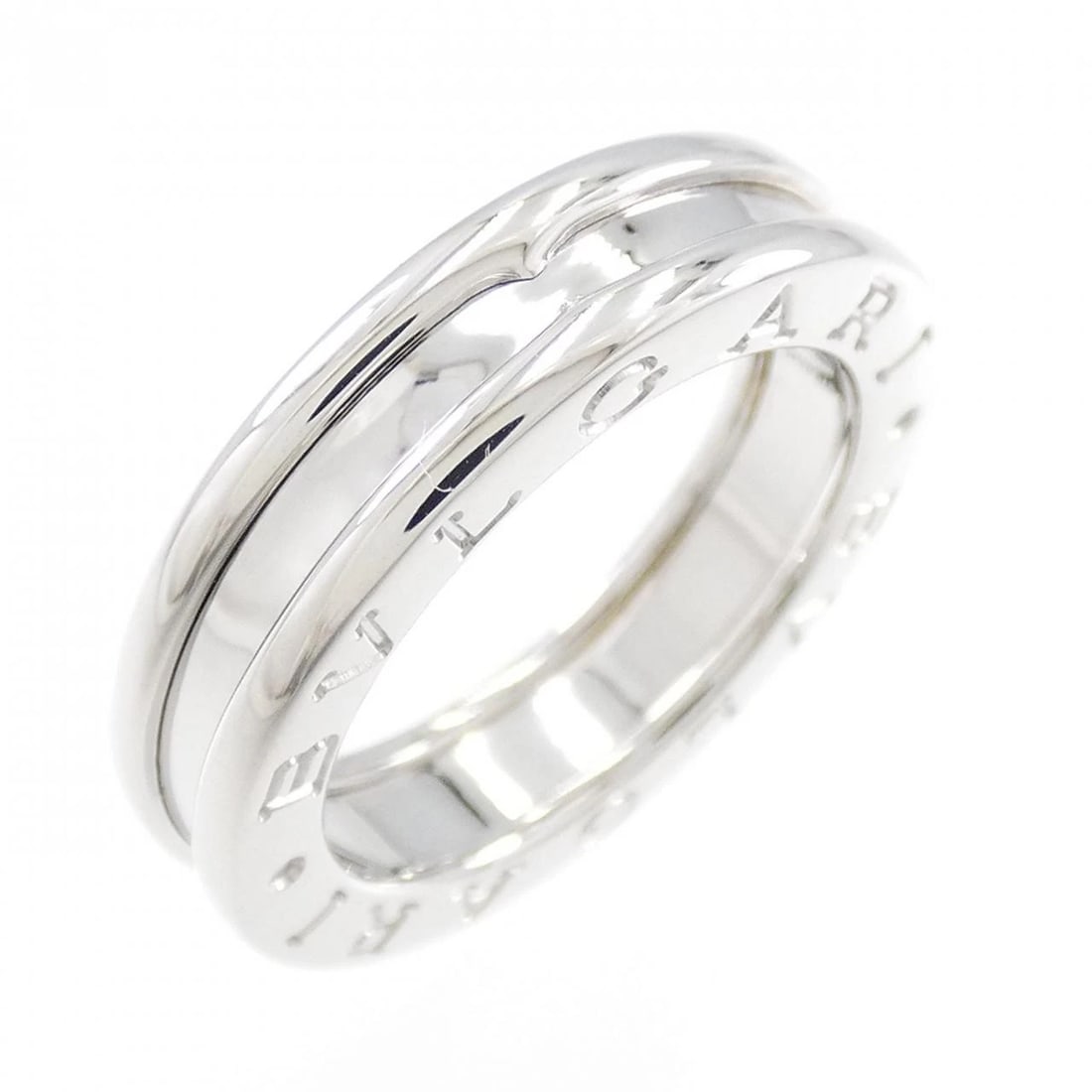 BVLGARI B.ZERO1 1-BAND RING: Bvlgari B.zero1 1-band ring Brand: BVLGARI Type: Ring Material: 750 white gold, Color: white Size: US 5 Accessories: None Accessories Notice: When purchasing pre-owned goods, please refer to