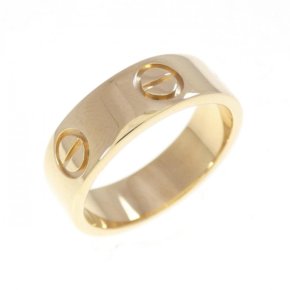 CARTIER LOVE RING: Cartier Love Ring Brand: CARTIER Type: Ring Material: 750 yellow gold, Color: yellow gold Size: US 5 Accessories: None Accessories Notice: When purchasing pre-owned goods, please refer to