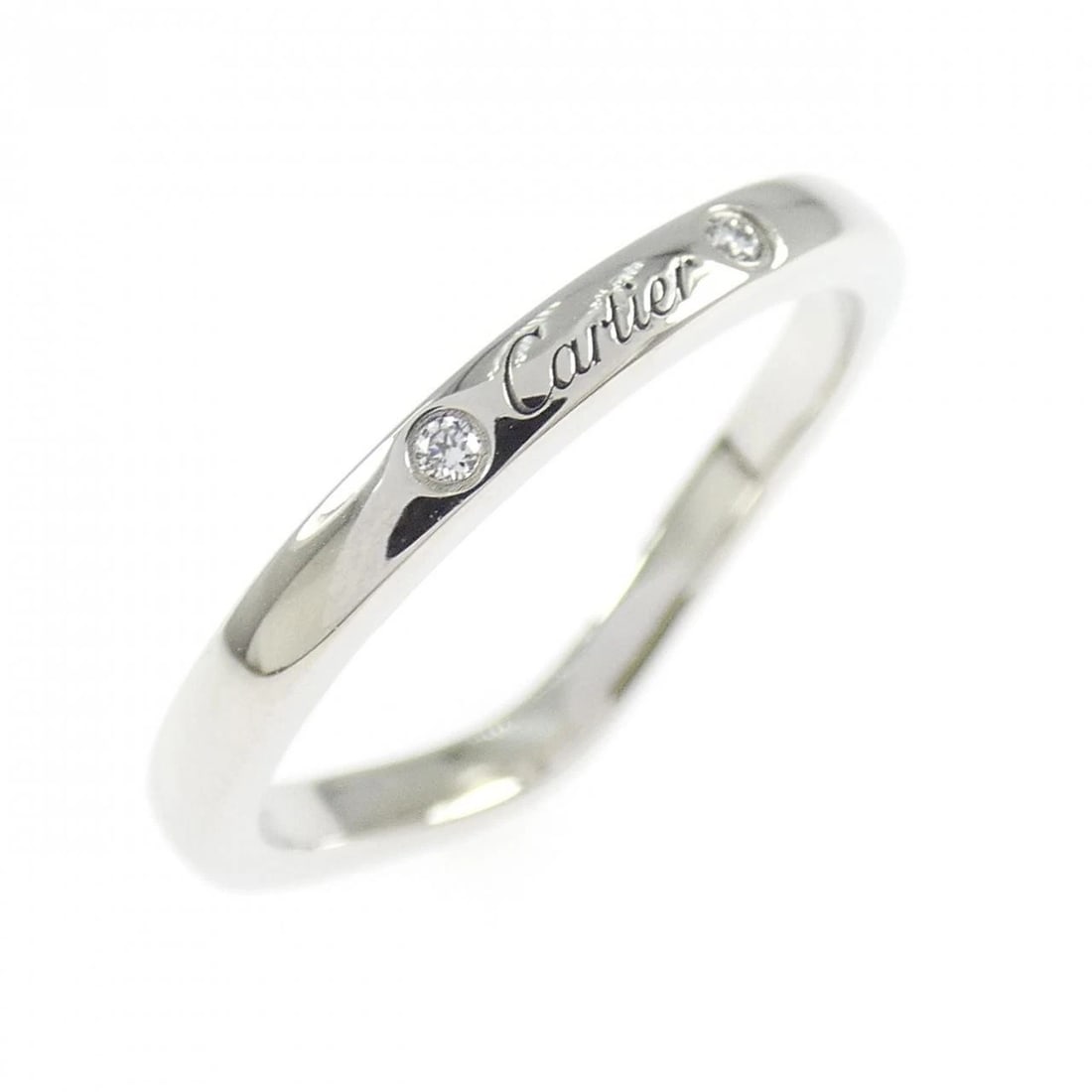 CARTIER BALLERINA 3-PIECE RING: Cartier Ballerina 3-Piece Ring Brand: CARTIER Type: ring Material: Platinum950, Main Stone/Creation Natural Color: Platinum Size: US 5.5 Accessories: None Accessories Notice: When purchasing