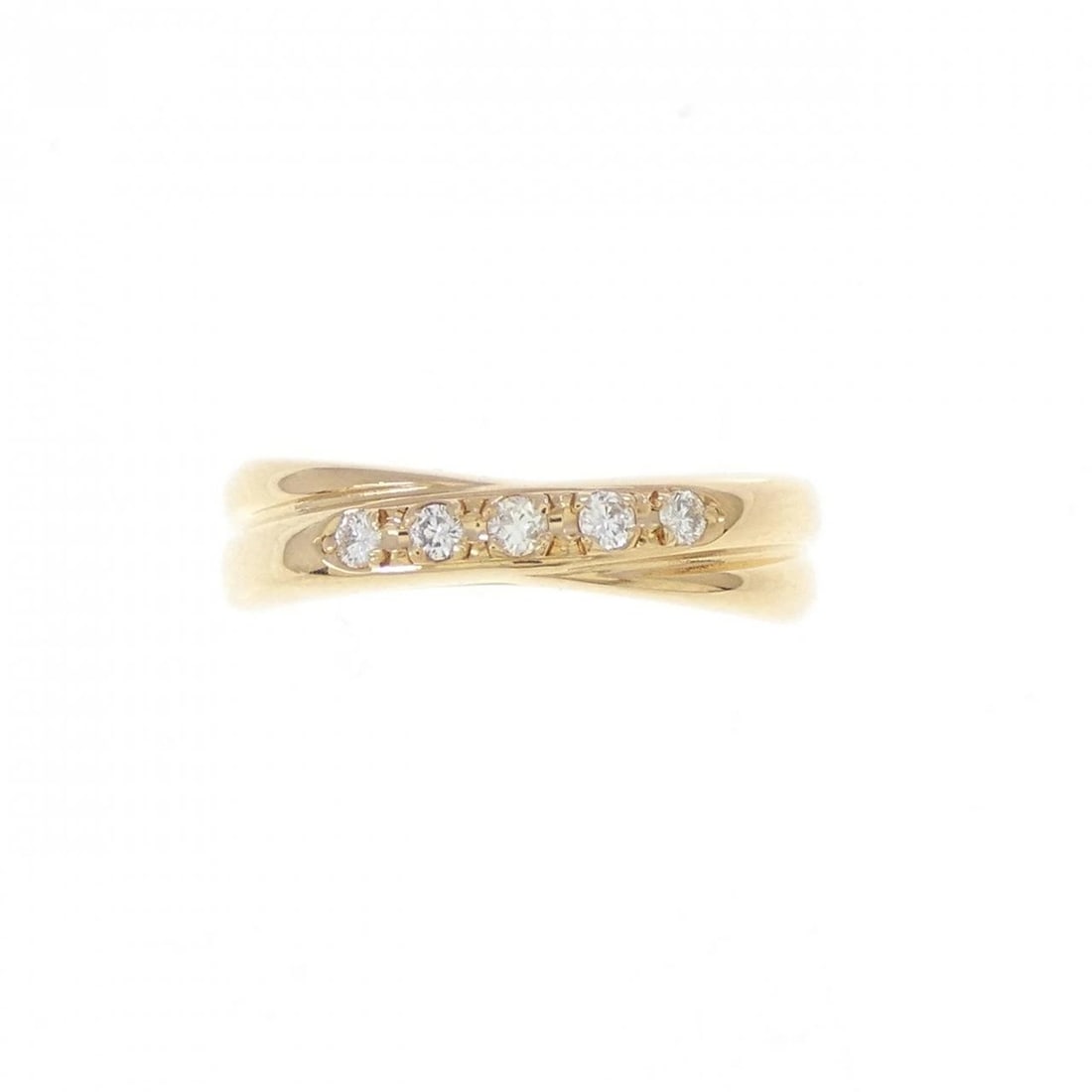 TASAKI DIAMOND RING: Tasaki Diamond Ring Brand: TASAKI Type: Ring Material: K18 yellow gold, Main Stone/Creation Natural Color: yellow gold Size: US 3 1/4 Accessories: None Accessories Notice: When purchasing