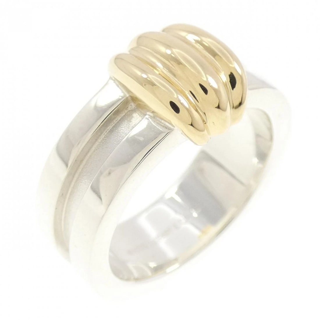 TIFFANY & CO. 925/750YG RING: TIFFANY & Co. 925/750YG Ring Brand: TIFFANY&Co. Type: Ring Material: 925Silver/750Yellow Gold, Color: Yellow Gold Size: US 6 Accessories: None Accessories Notice: When purchasing pre-owned