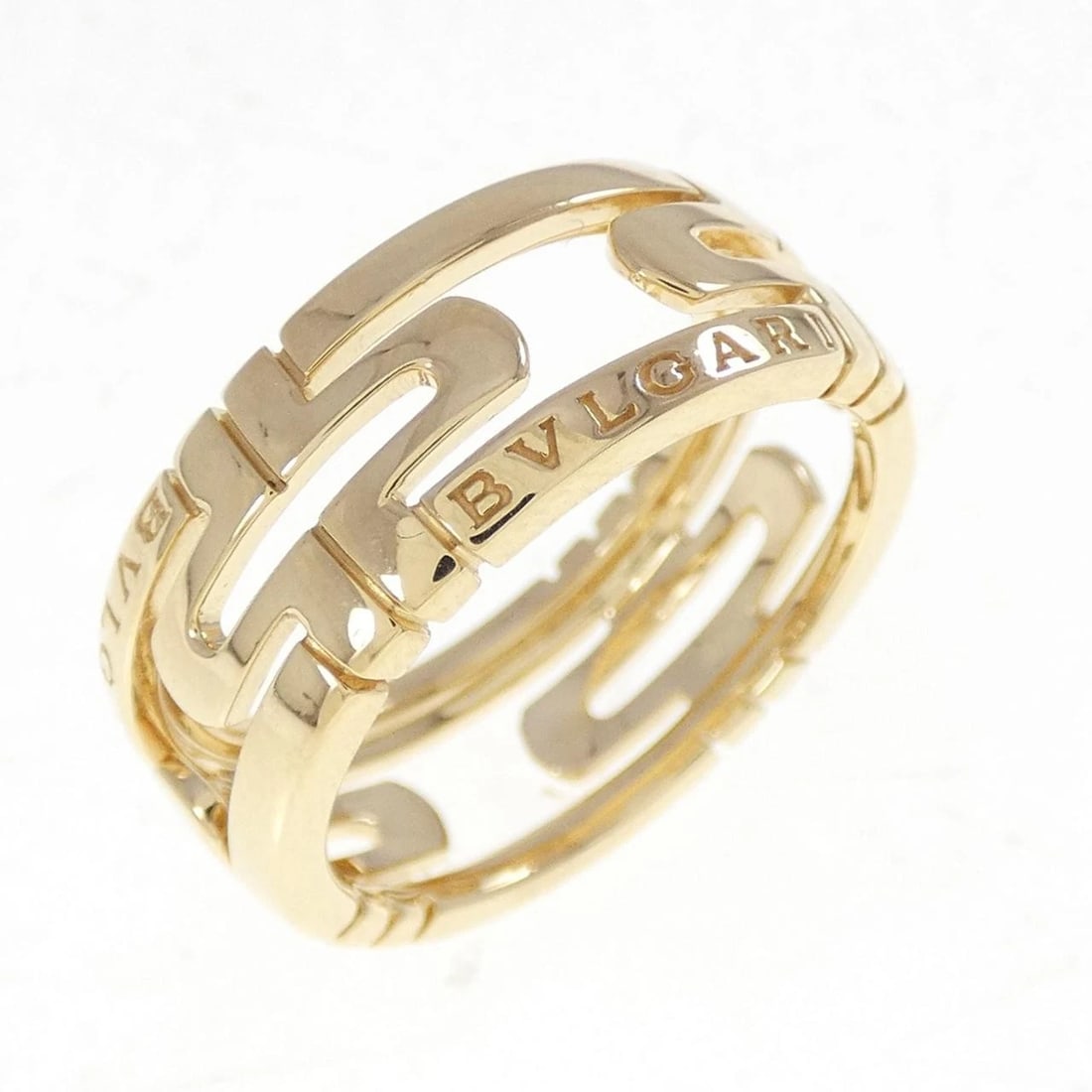 BVLGARI PARENTESI SMALL RING: Bvlgari Parentesi Small Ring Brand: BVLGARI Type: Ring Material: 750 yellow gold, Color: Yellow Gold Size: US 7 Accessories: None Accessories Notice: When purchasing pre-owned goods, pleas