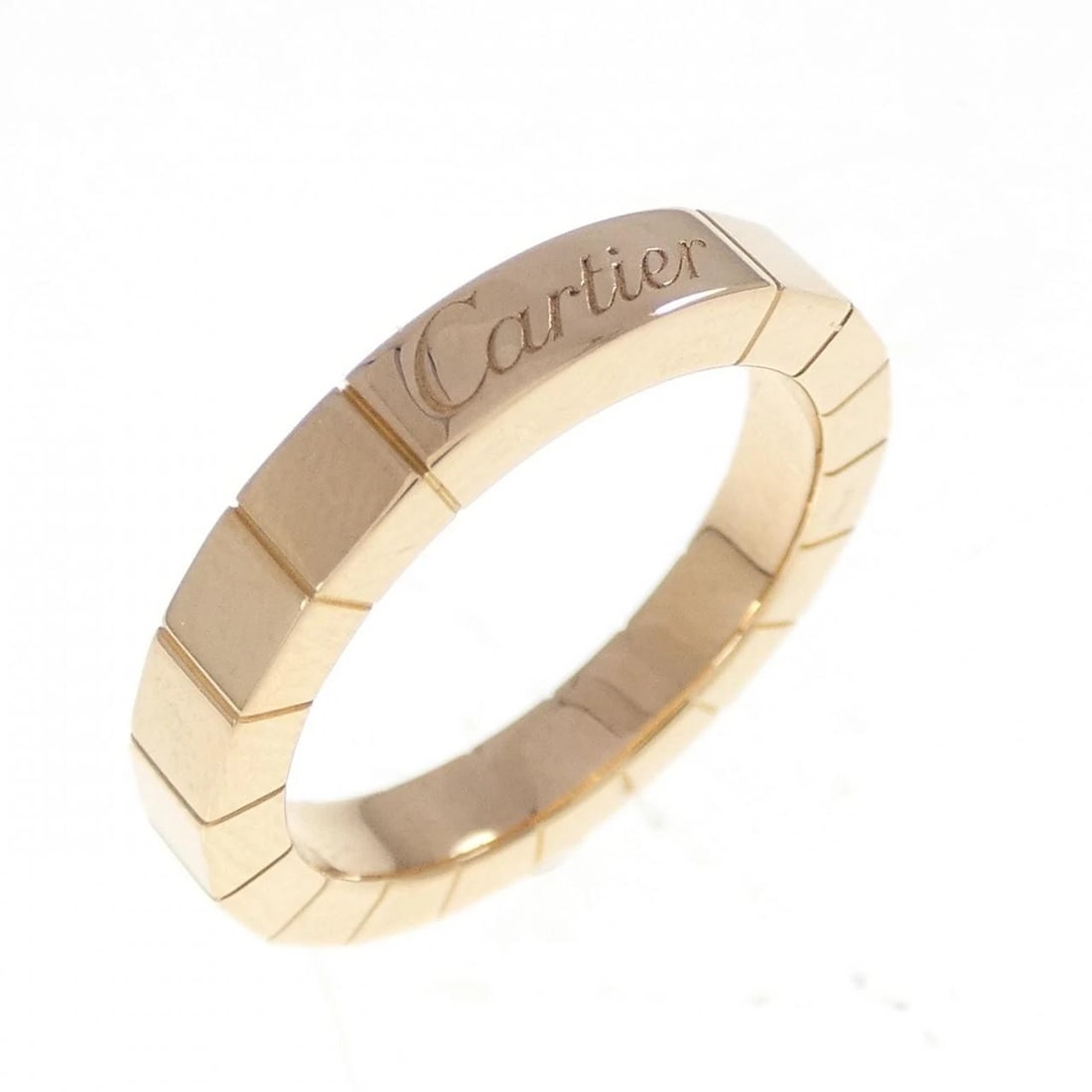 CARTIER LANIER RING: Cartier Lanier Ring Brand: CARTIER Type: Ring Material: 750 Pink Gold, Color: Pink Gold Size: US 4 Accessories: None Accessories Notice: When purchasing pre-owned goods, please refer to the