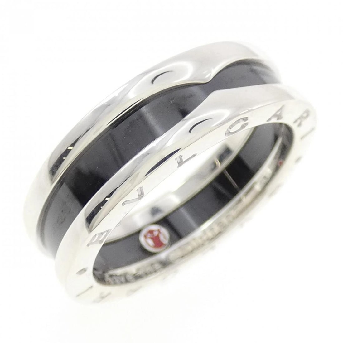 BVLGARI SAVE THE CHILDREN RING: Bvlgari Save the Children Ring Brand: BVLGARI Type: Ring Material: 925Silver/Ceramic, Color: None Size: US 10.5 Accessories: None Accessories Notice: When purchasing pre-owned goods, please