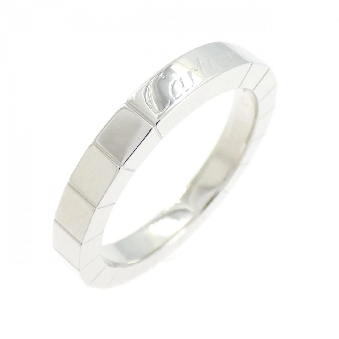 CARTIER LANIER RING: Cartier Lanier Ring Brand: CARTIER Type: ring Material: 750 white gold, Color: white gold Size: US 5.5 Accessories: None Accessories Notice: When purchasing pre-owned goods, please refer t
