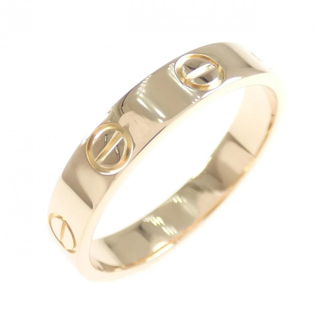 CARTIER MINI LOVE RING: Cartier Mini Love Ring Brand: CARTIER Type: Ring Material: 750 Pink Gold, Color: Pink Size: US 6 1/4 Accessories: None Accessories Notice: When purchasing pre-owned goods, please refer to