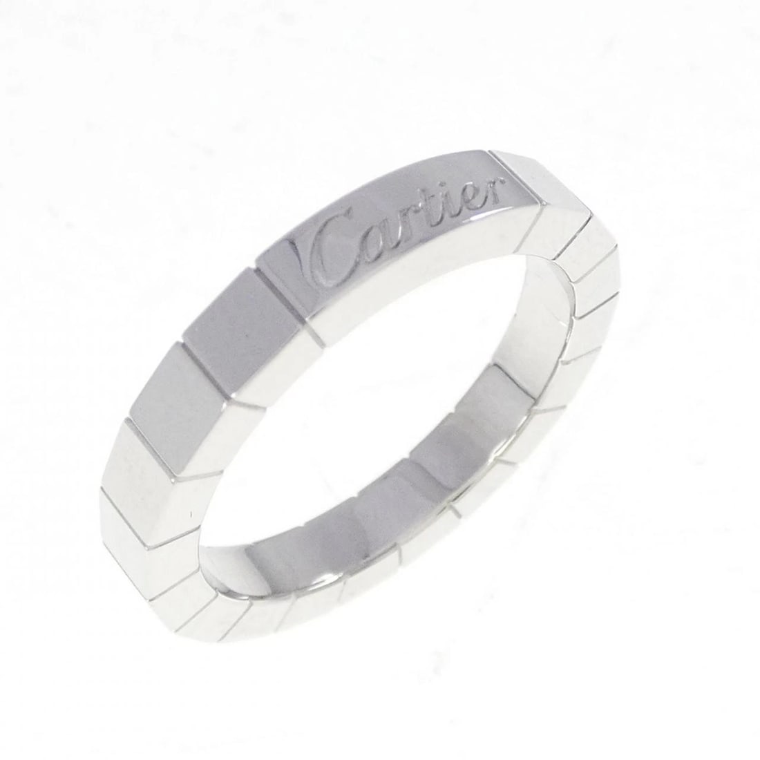 CARTIER LANIER RING: Cartier Lanier Ring Brand: CARTIER Type: ring Material: 750 white gold, Color: white Size: US 5 1/4 Accessories: None Accessories Notice: When purchasing pre-owned goods, please refer to t