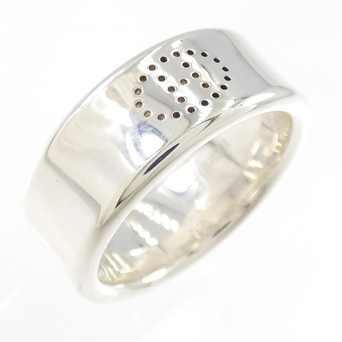 HERMÈS ECLIPSE RIBBON RING: Hermès Eclipse Ribbon Ring Brand: HERMES Type: Ring Material: 925Silver, Color: silver Size: US 8.75 Accessories: None Accessories Notice: When purchasing pre-owned goods, please refer to