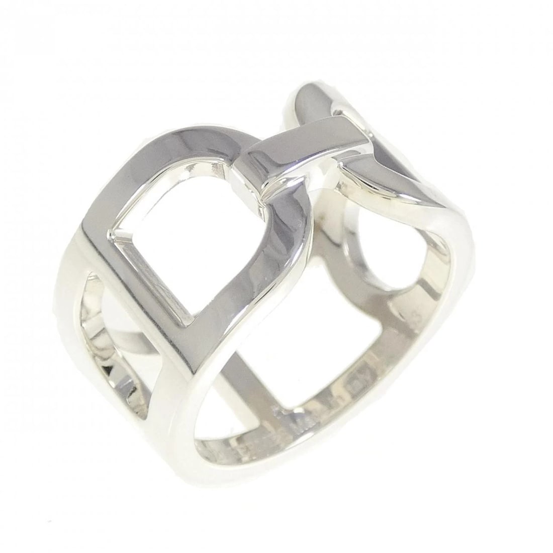 HERMES EVER CHAINE D'ANCRE RING: Hermes Ever Chaine d'Ancre Ring Brand: HERMES Type: Ring Material: 925Silver, Color: silver Size: US 6 1/2 Accessories: None Accessories Notice: When purchasing pre-owned goods, please ref