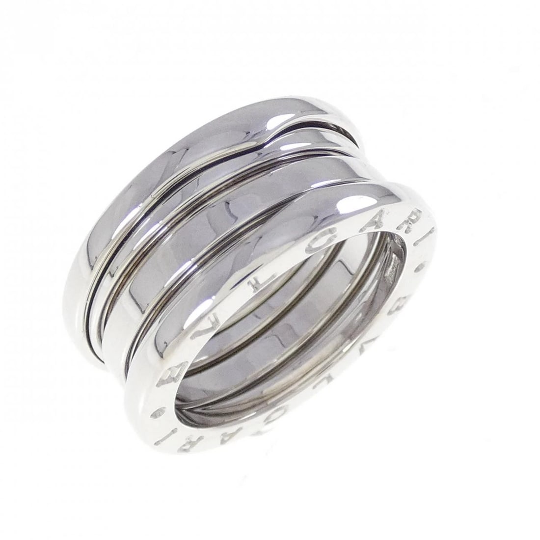 BVLGARI B.ZERO1 3-BAND RING: Bvlgari B.zero1 3-Band Ring Brand: BVLGARI Type: Ring Material: 750 white gold, Color: white Size: US 5 1/2 Accessories: None Accessories Notice: When purchasing pre-owned goods, please refer