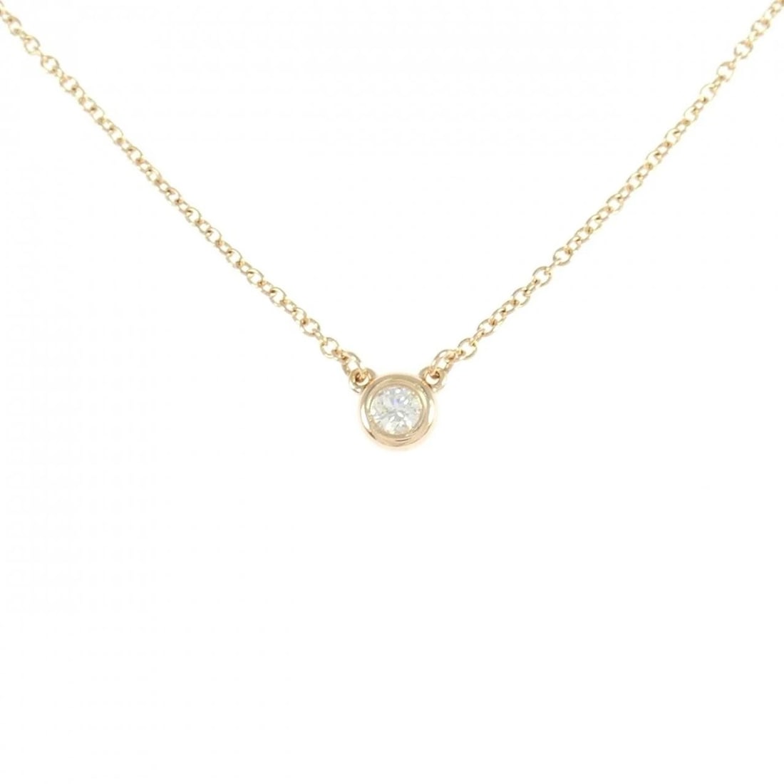 TIFFANY & CO. BY THE YARD NECKLACE: TIFFANY & Co. By the Yard Necklace Brand: TIFFANY&Co. Type: Necklace Material: 750 Pink Gold, Main Stone/Creation Natural Color: pink Size: Actual Size Diameteraround: 4.6mm Chain maximum