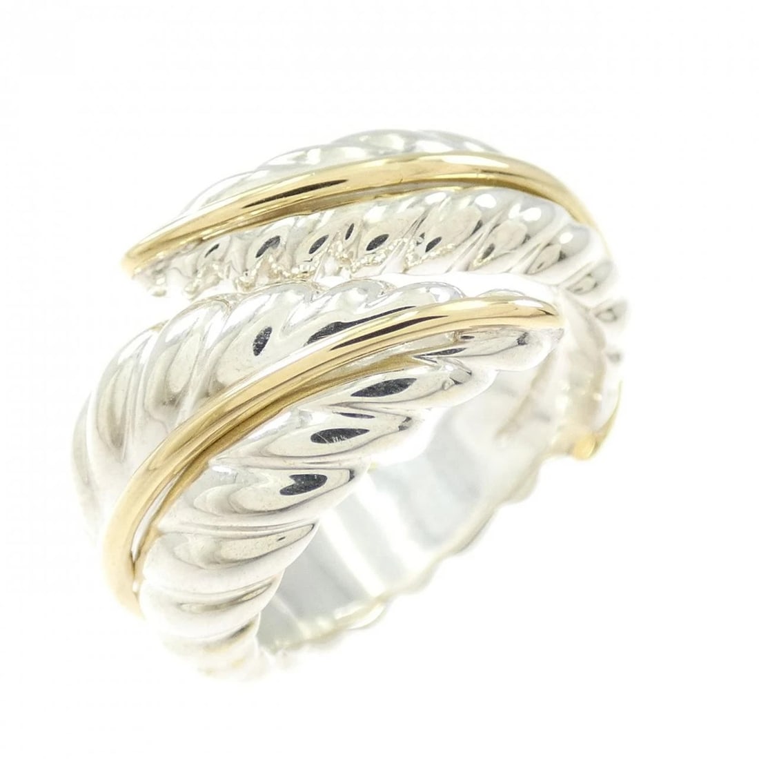 TIFFANY & CO. 750YG/925 RING: TIFFANY & Co. 750YG/925 Ring Brand: TIFFANY&Co. Type: Ring Material: 750 Yellow Gold/925 Silver, Color: yellow Size: US 5 Accessories: None Accessories Notice: When purchasing pre-owned go