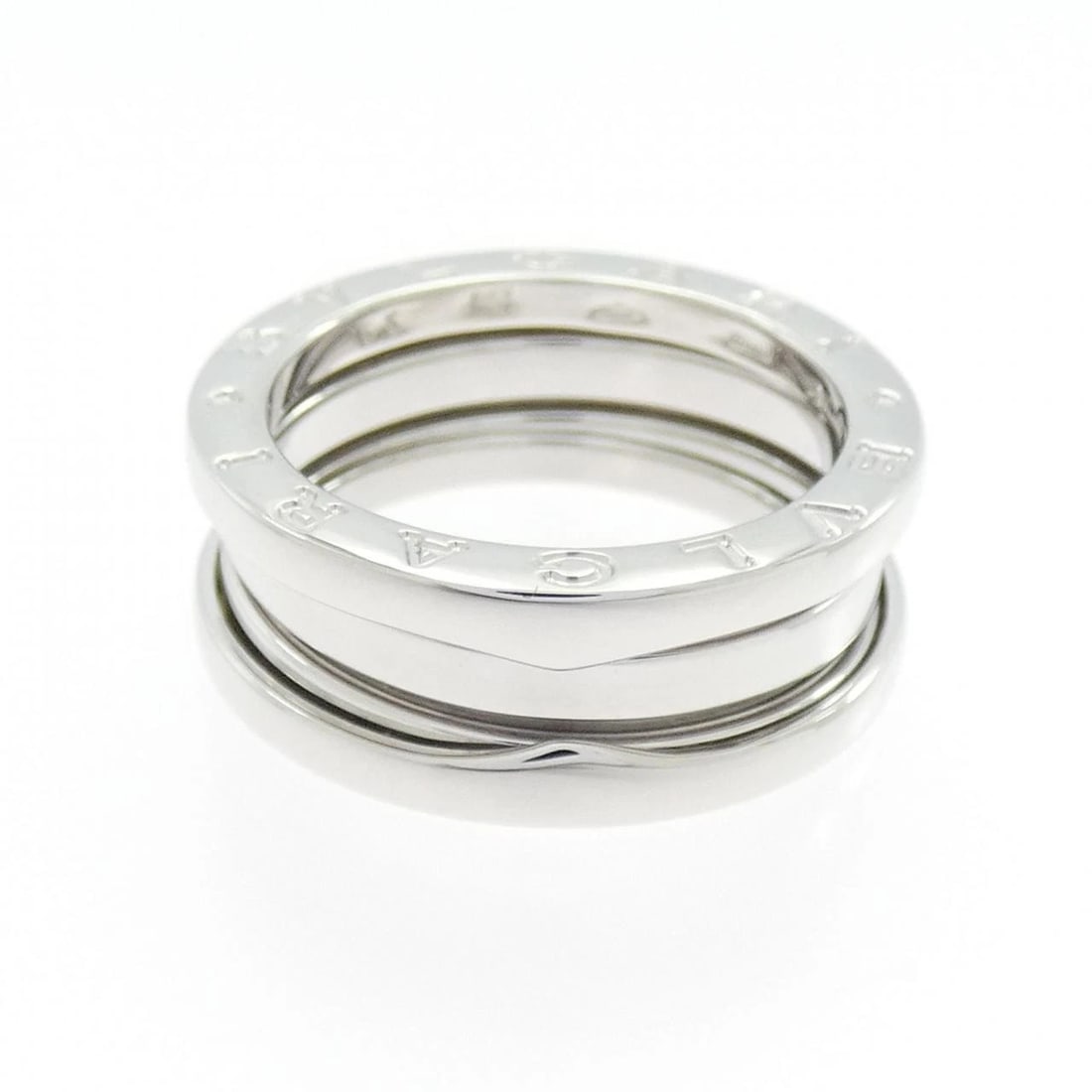 BVLGARI B.ZERO1 3-BAND RING: Bvlgari B.zero1 3-Band Ring Brand: BVLGARI Type: Ring Material: 750 white gold, Color: white Size: US 6 1/4 Accessories: None Accessories Notice: When purchasing pre-owned goods, please re