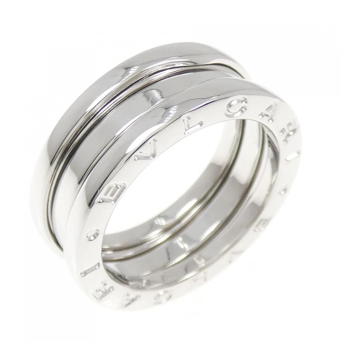 BVLGARI B.ZERO1 3-BAND RING: Bvlgari B.zero1 3-Band Ring Brand: BVLGARI Type: Ring Material: 750 white gold, Color: white Size: US 5 1/2 Accessories: None Accessories Notice: When purchasing pre-owned goods, please re