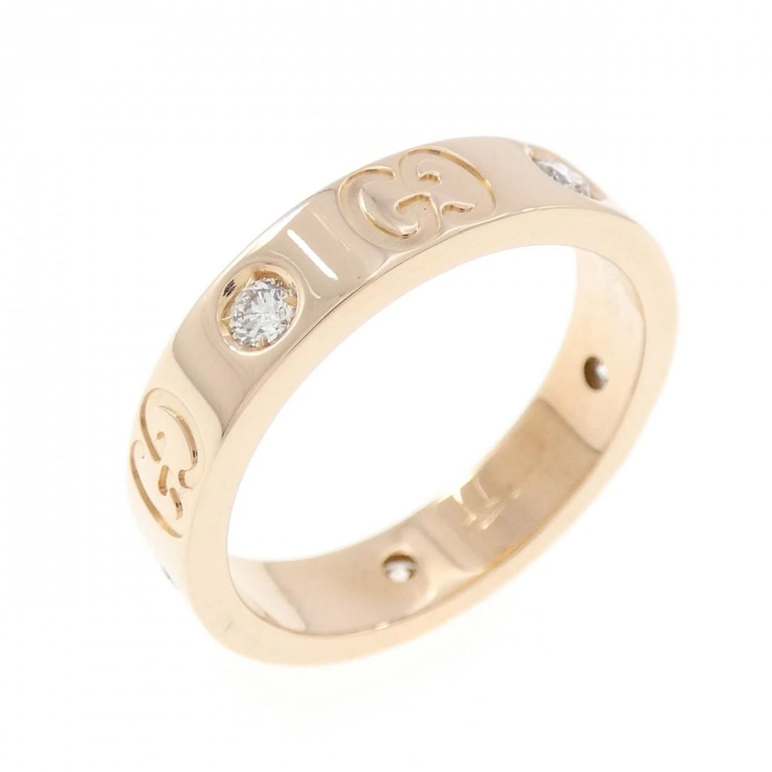 GUCCI ICON RING: Gucci Icon Ring Brand: GUCCI Type: Ring Material: 750 Pink Gold, Main Stone/Creation Natural Color: pink Size: US 3 3/4(6) Accessories: None Accessories Notice: When purchasing pre-owned