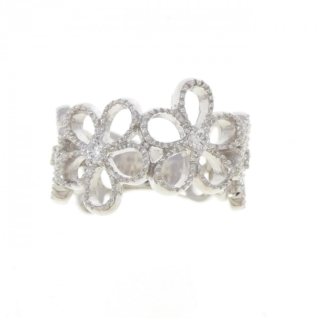 MIKIMOTO DIAMOND RING - 2