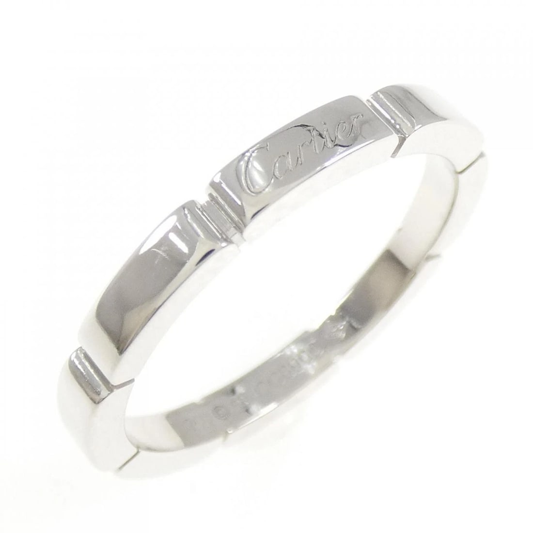 CARTIER MAILLON PANTHERE RING: Cartier Maillon PANTHERE Ring Brand: CARTIER Type: Ring Material: 750 white gold, Color: white Size: US 8 1/2 Accessories: None Accessories Notice: When purchasing pre-owned goods, please