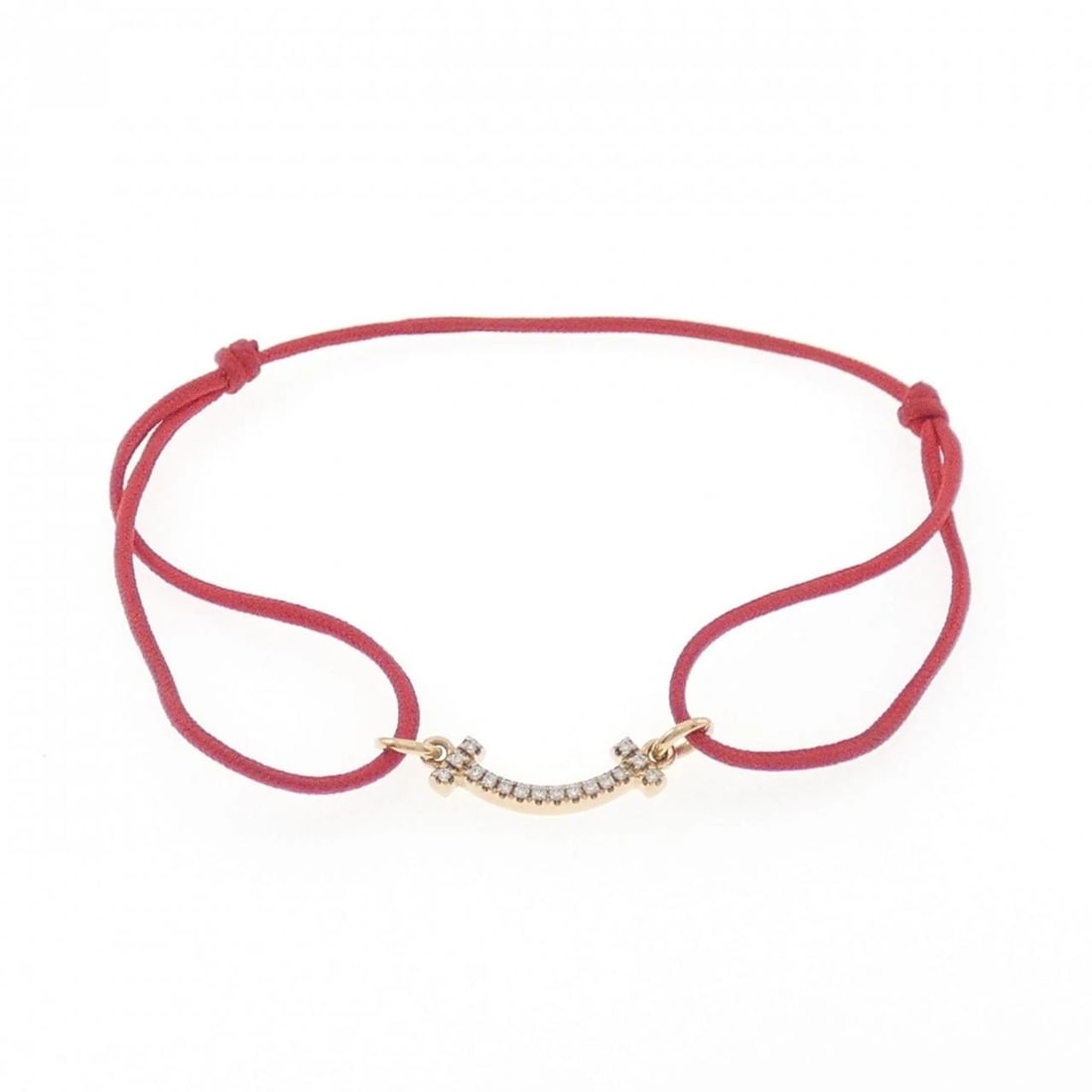 TIFFANY & CO. T SMILE BRACELET: TIFFANY & Co. T Smile Bracelet Brand: TIFFANY&Co. Type: Bracelet Material: 750 Pink Gold, Main Stone/Creation Natural Color: pink Size: Actual SizeMax width approx: 3.5mm Accessories: None