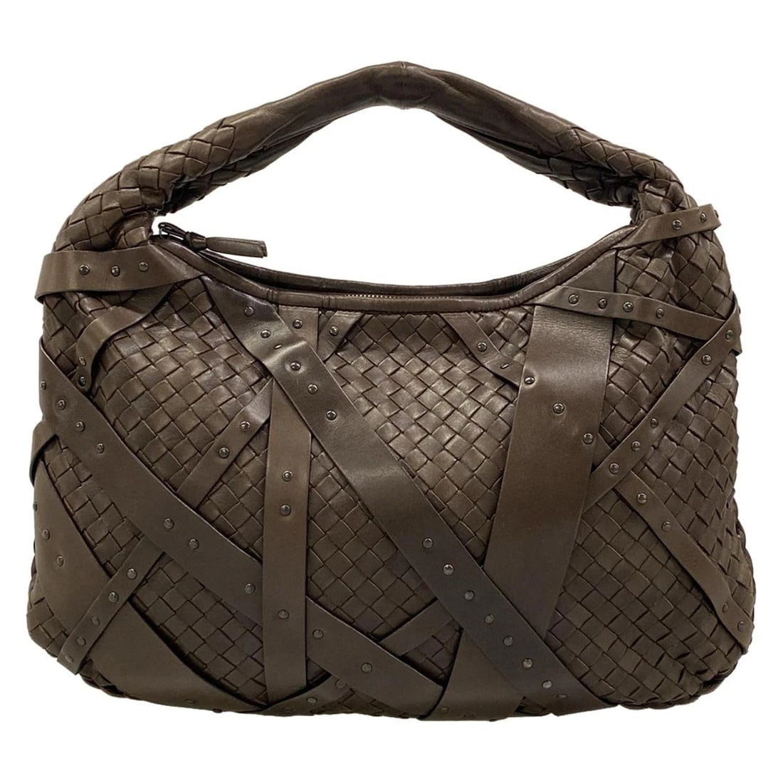 BOTTEGA VENETA MEDIUM VENETA BAG DARK BROWN LEATHER: BOTTEGA VENETA Medium Veneta bag Dark Brown Leather Brand: BOTTEGA VENETA Type: Handbag Material: Leather Color: Dark Brown Size: Height : 9.84 inch (25 cm) Width : 15.16 inch (38.5 cm) Depth : 1.