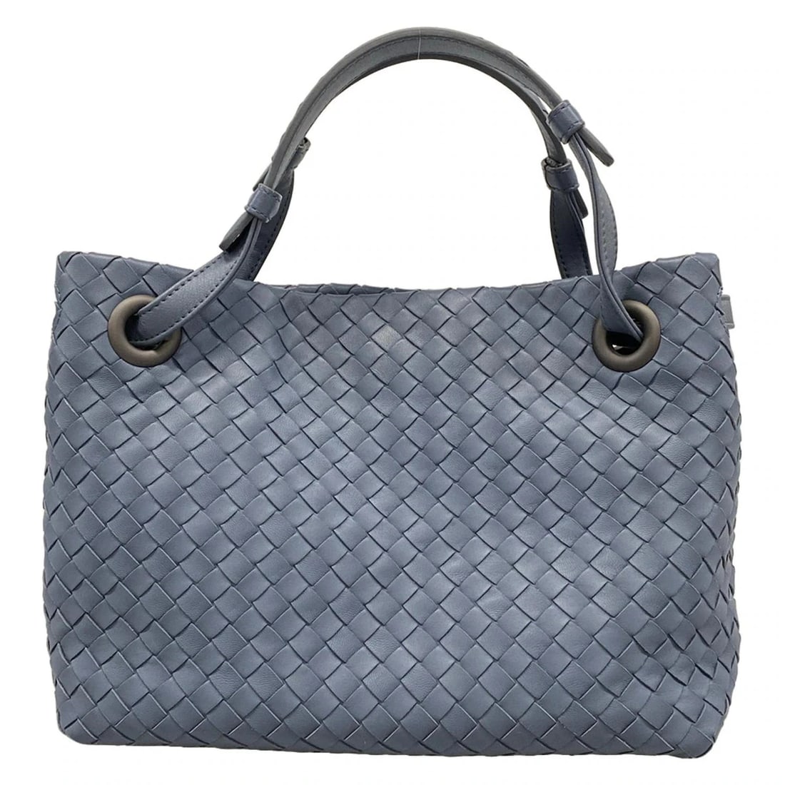 BOTTEGA VENETA INTRECCIATO/SMALL GARDA BAG - BLUE LEATHER TOTE BAG: BOTTEGA VENETA Intrecciato/small Garda bag - Blue Leather Tote Bag Brand: BOTTEGA VENETA Type: Tote Bag Material: Leather Color: Blue Size: Height : 7.48 inch (19 cm) Width : 9.84 inch (25 cm) Dep