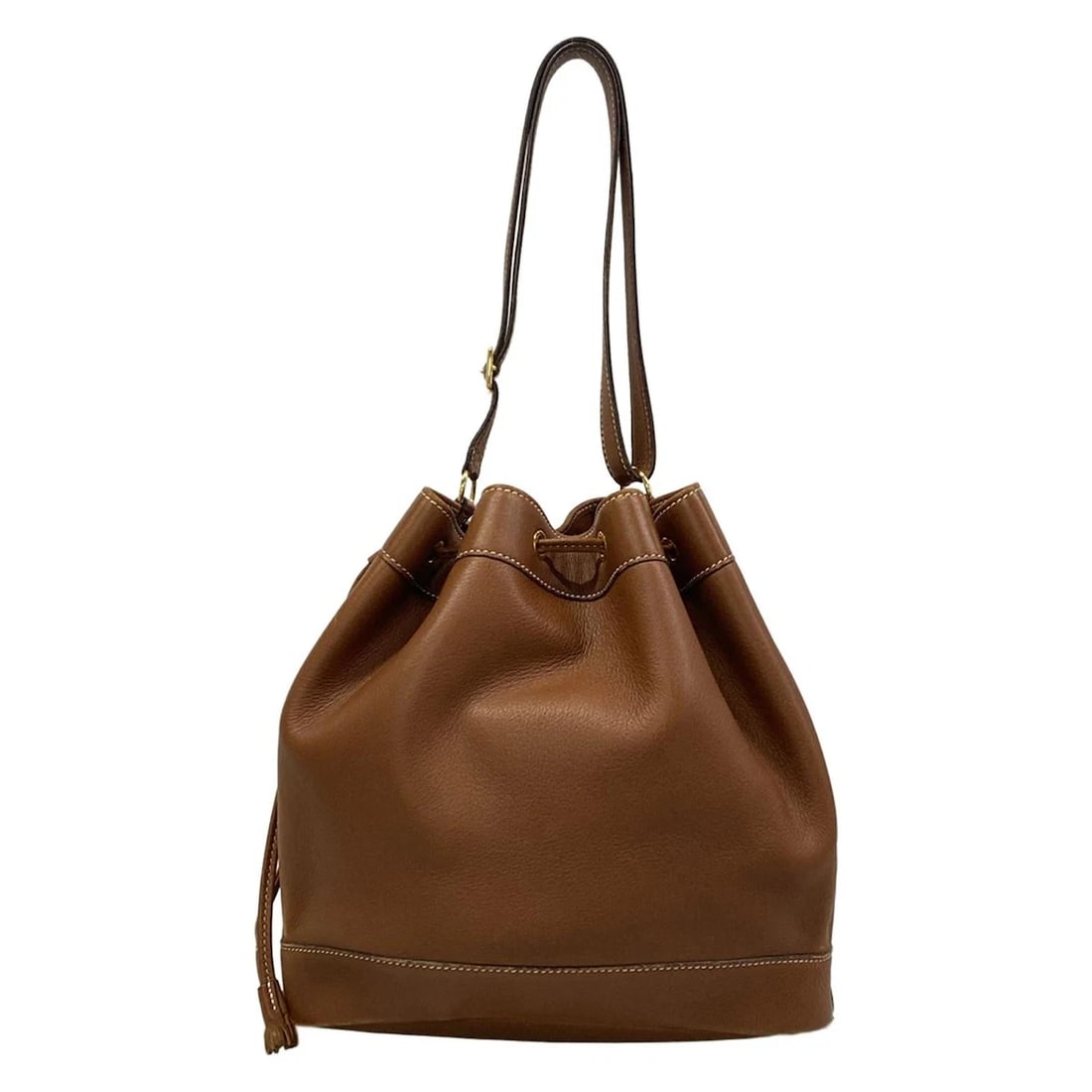 HERMES MARKET GM GOLD VEAU GULLIVER SQUARE C SHOULDER BAG (1 of 7)