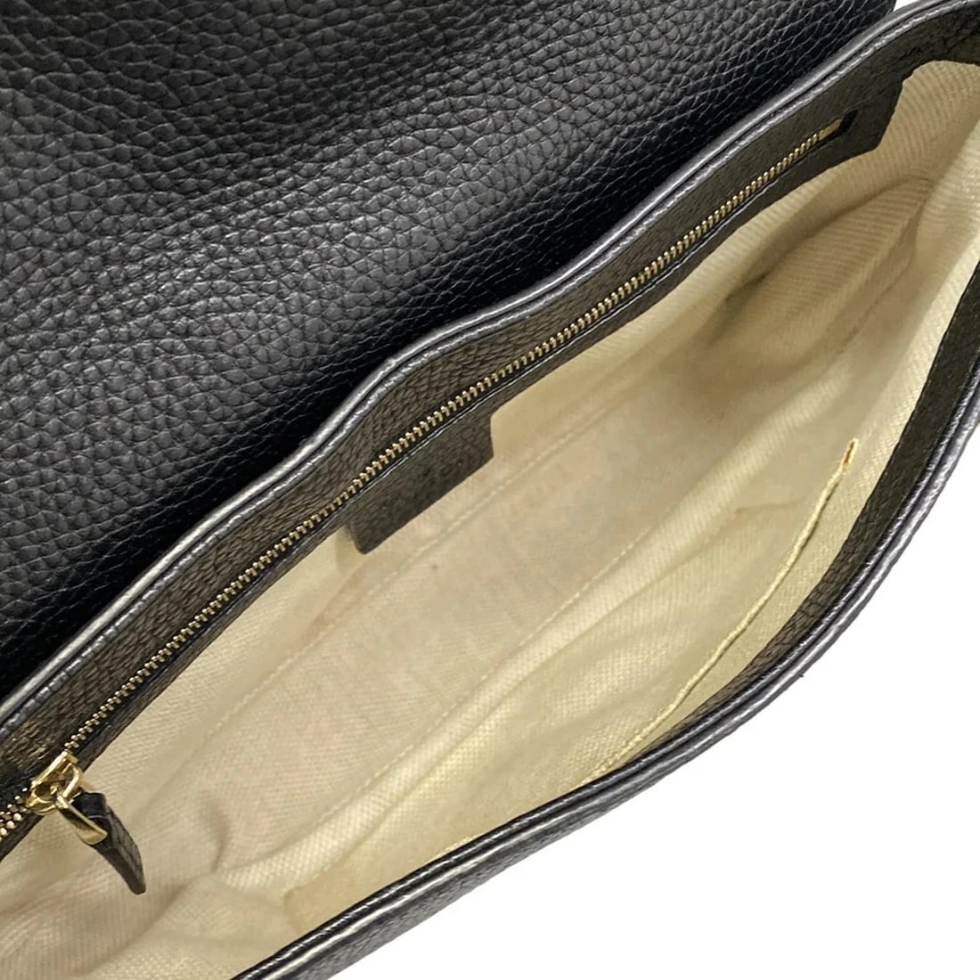 GUCCI SOHO BLACK LEATHER - SHOULDER BAG - 7