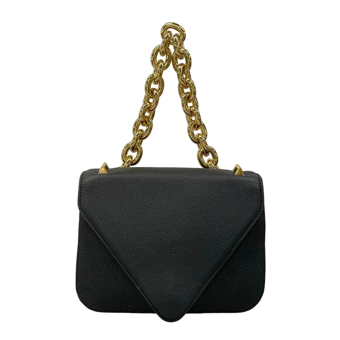BOTTEGA VENETA MOUNT - BLACK LEATHER HANDBAG: BOTTEGA VENETA Mount - Black Leather Handbag Brand: BOTTEGA VENETA Type: Handbag Material: Leather Color: Black Size: Height : 6.5 inch (16.5 cm) Width : 8.46 inch (21.5 cm) Depth : 1.18 inch (3 c