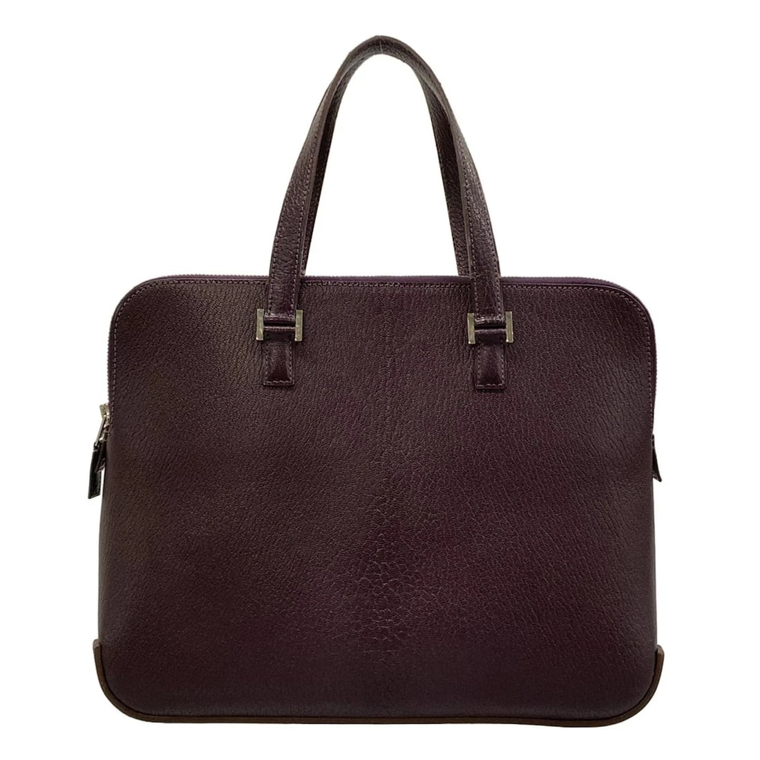 HERMES - PURPLE CHEVRE SQUARE F HANDBAG: HERMES - Purple Chevre Square F Handbag Brand: HERMES Type: Handbag Material: Chevre Color: Purple Size: Height : 10.04 inch (25.5 cm) Width : 12.4 inch (31.5 cm) Depth : 3.54 inch (9 cm) Handle :