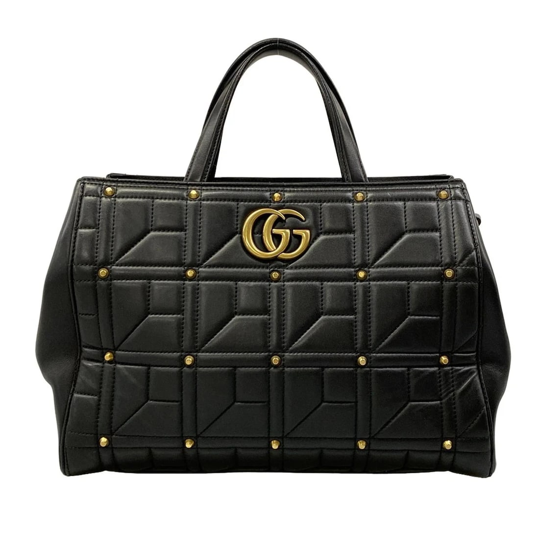 GUCCI GG MARMONT BLACK LEATHER TOTE BAG: GUCCI GG Marmont Black Leather Tote Bag Brand: GUCCI Type: Tote Bag Material: Leather Color: Black Size: Height : 9.45 inch (24 cm) Width : 12.4 inch (31.5 cm) - 13.78 inch (35 cm) Depth : 5.91 in