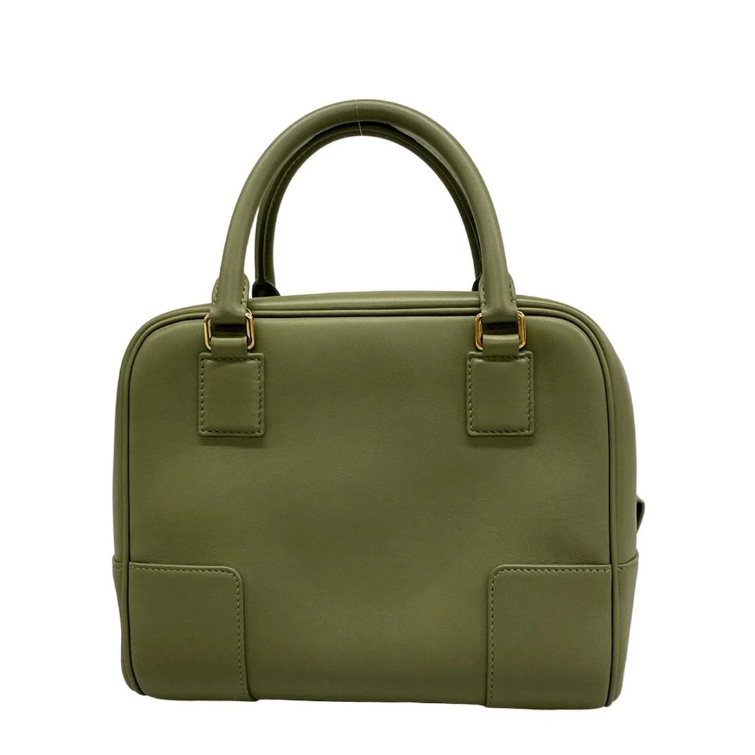 LOEWE AMAZONA 19 SQUARE GREEN NAPPA CALFSKIN - HANDBAG (1 of 6)