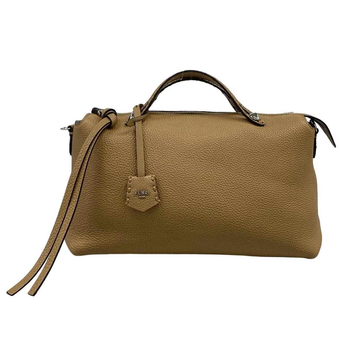 FENDI BY THE WAY LARGEBROWN LEATHER - HANDBAG: FENDI By The Way LargeBrown Leather - Handbag Brand: FENDI Type: Handbag Material: Leather Color: Brown Size: Height : 7.87 inch (20 cm) Width : 14.96 inch (38 cm) Depth : 5.91 inch (15 cm) Handle