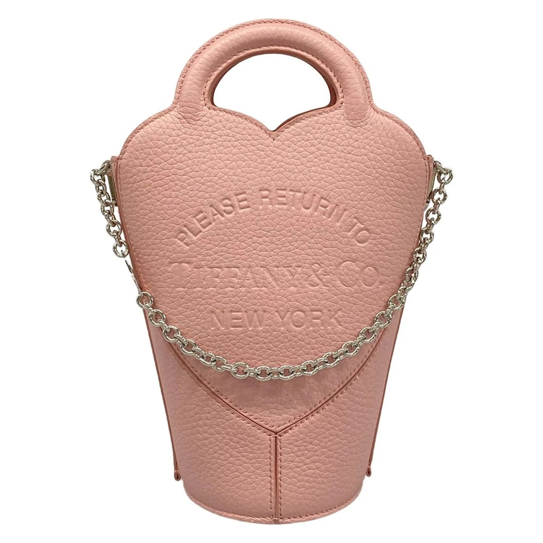 TIFFANY&CO. RETURN TO TIFFANY MINI CROSSBODY BAG BLUSH PINK LEATHER HANDBAG: TIFFANY&Co. Return to Tiffany Mini Crossbody Bag blush pink Leather Handbag Brand: TIFFANY&Co. Type: Handbag Material: Leather Color: blush pink Size: Height : 7.87 inch (20 cm) Width : 3.94 inch