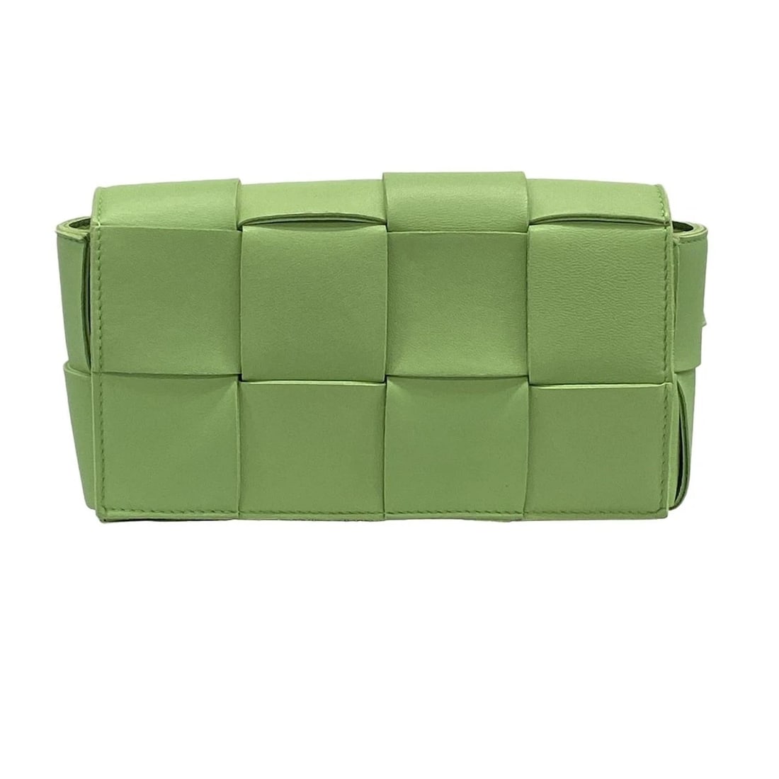 BOTTEGA VENETA CASSETTE BELT BAG - LIGHT GREEN CALF SKIN BUM BAG (1 of 7)