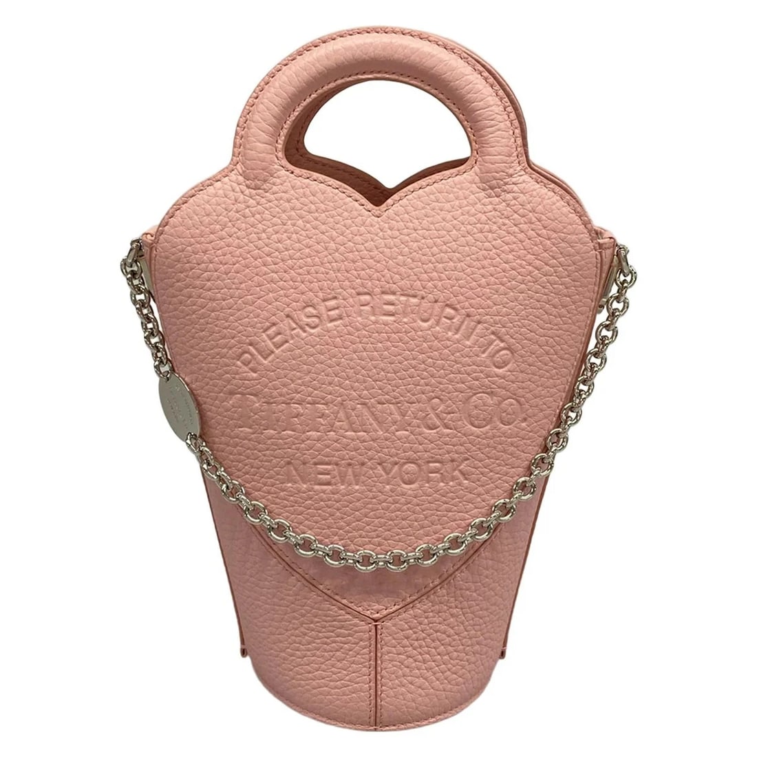 TIFFANY&CO. RETURN TO TIFFANY MINI CROSSBODY BAG LIGHT PINK TAURILLON LEATHER: TIFFANY&Co. Return to Tiffany Mini Crossbody Bag Light Pink Taurillon Leather Brand: TIFFANY&Co. Type: Tote Bag Material: Taurillon Leather Color: Light Pink Size: Height : 7.09 inch (18 cm) - 8.2