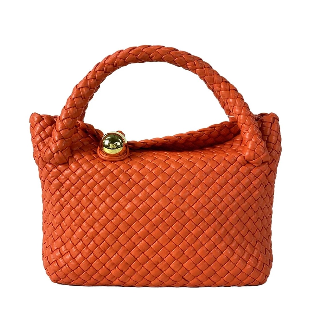 BOTTEGA VENETA SMALL TOSCA - ORANGE LEATHER HANDBAG: BOTTEGA VENETA Small Tosca - Orange Leather Handbag Brand: BOTTEGA VENETA Type: Handbag Material: Leather Color: Orange Size: Height : 6.1 inch (15.5 cm) Width : 7.48 inch (19 cm) - 9.45 inch (24