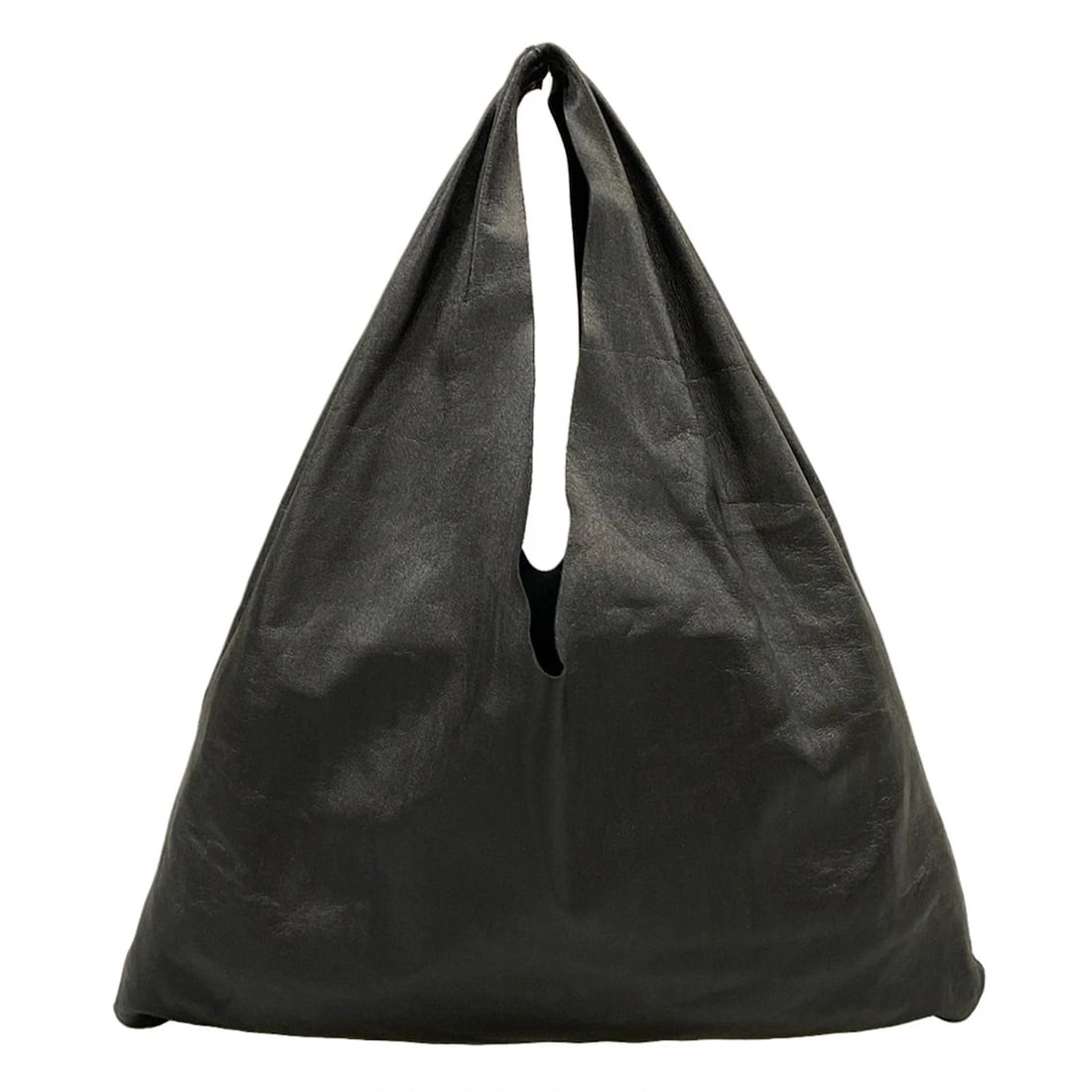 THE ROW SMALL BUNDLE BLACK COWHIDE LEATHER - HANDBAG: THE ROW small bundle Black Cowhide Leather - Handbag Brand: THE ROW Type: Handbag Material: Cowhide Leather Color: Black Size: Height : 2.95 inch (7.5 cm) Width : 8.66 inch (22 cm) - 11.42 inch (2