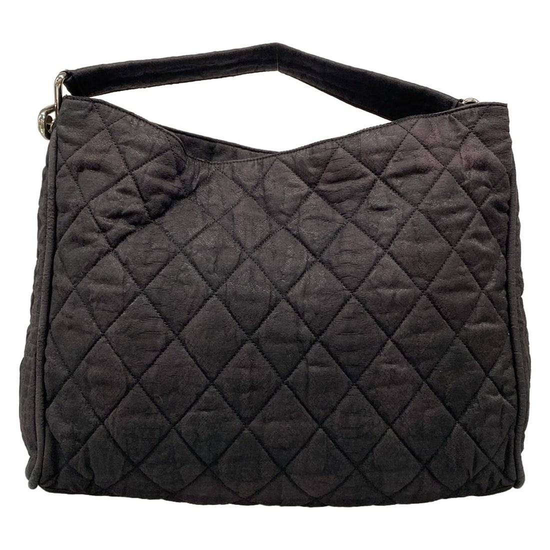 CHANEL MATELASSE - BLACK CANVAS SHOULDER BAG: CHANEL Matelasse - Black Canvas Shoulder Bag Brand: CHANEL Type: Shoulder Bag Material: Canvas Color: Black Size: Height : 14.17 inch (36 cm) Width : 17.32 inch (44 cm) - 18.5 inch (47 cm) Depth :