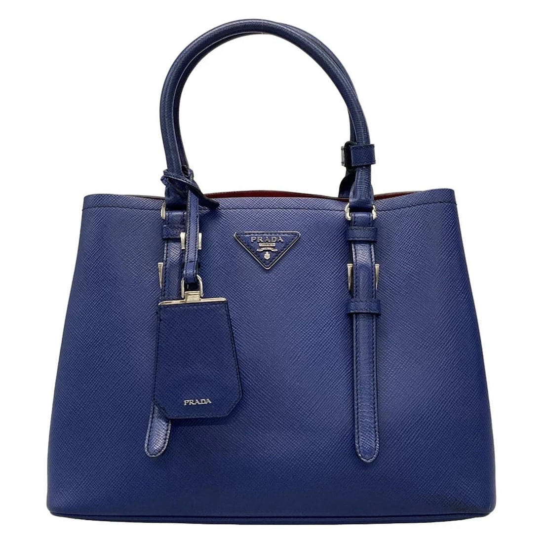 PRADA - BLUE SAFFIANO LEATHER WOMEN'S TOTE BAG (1 of 8)